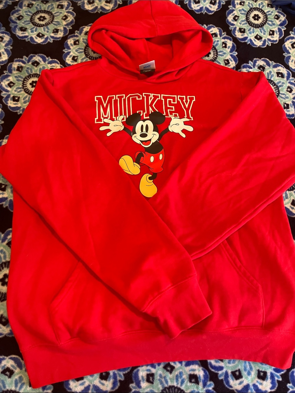 Disney Red Mickey and Friends Pullover Hoodie
